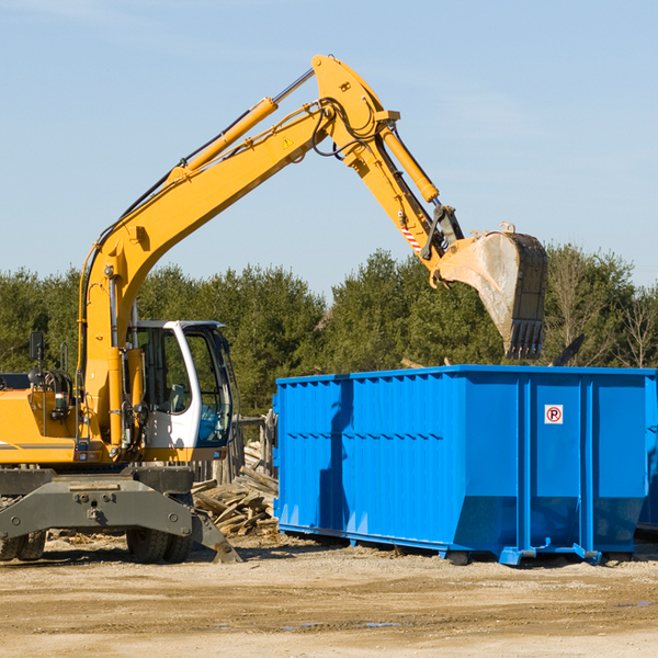 can i choose the location where the residential dumpster will be placed in Irving NY